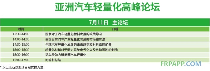 高峰論壇助力2018亞洲汽車輕量化展覽會 深度、權威、專業(yè)